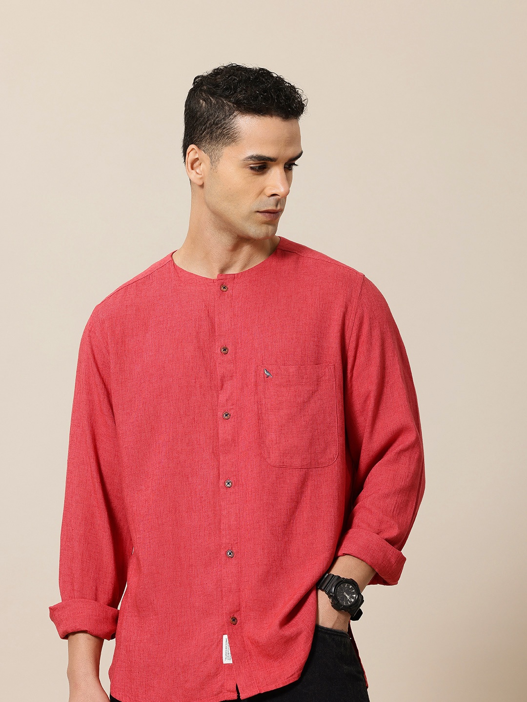 

Mr Bowerbird Men Casual Shirt, Red