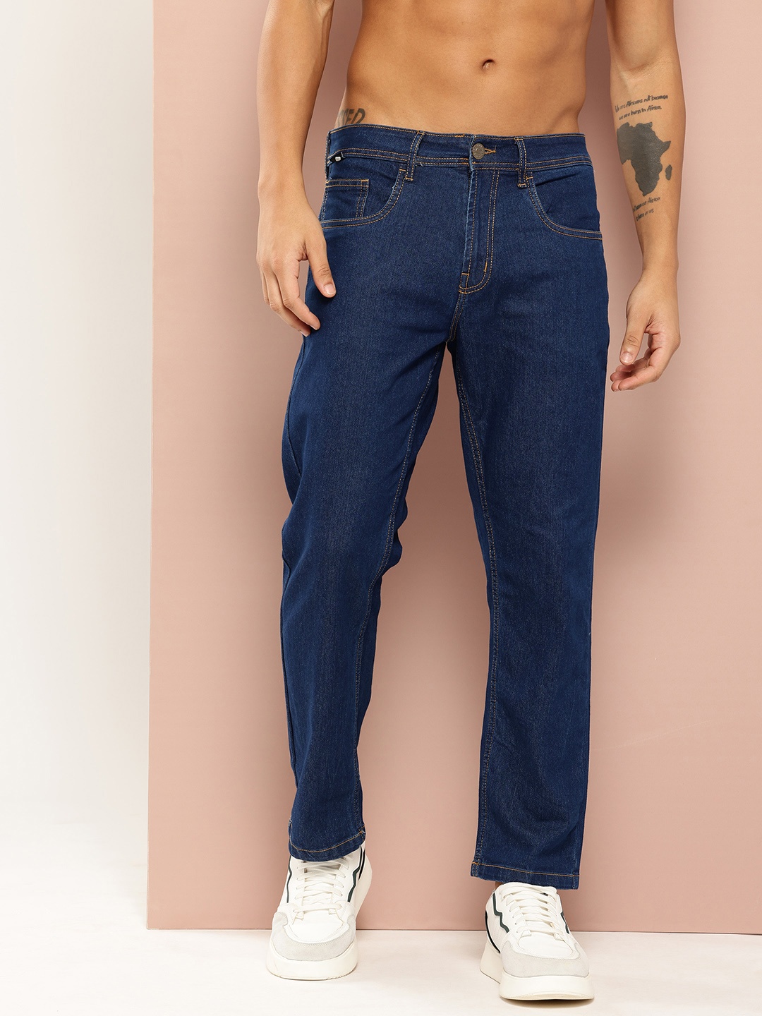 

Harvard Men Relaxed Fit Jeans, Navy blue