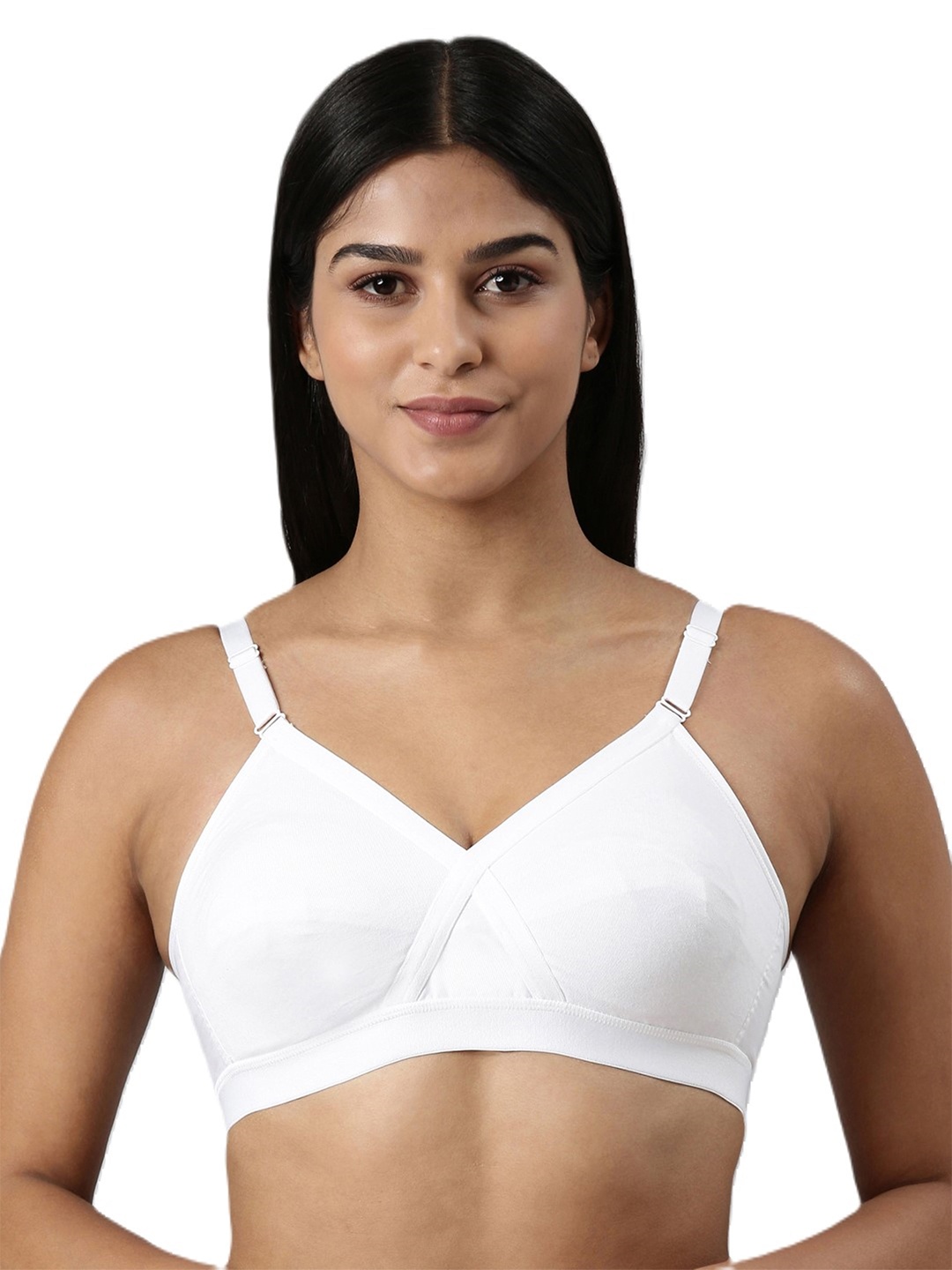 

BLOSSOM Full Coverage Non Padded Non-Wired Medium Support Everyday Bra - All Day Comfort, White