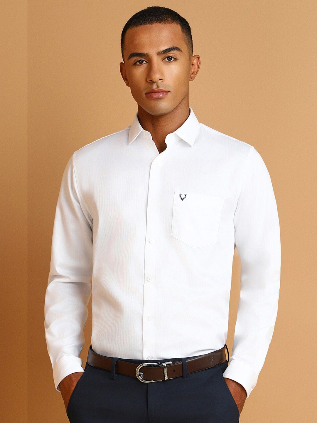 

Allen Solly Slim Fit Spread Collar Cotton Formal Shirt, White