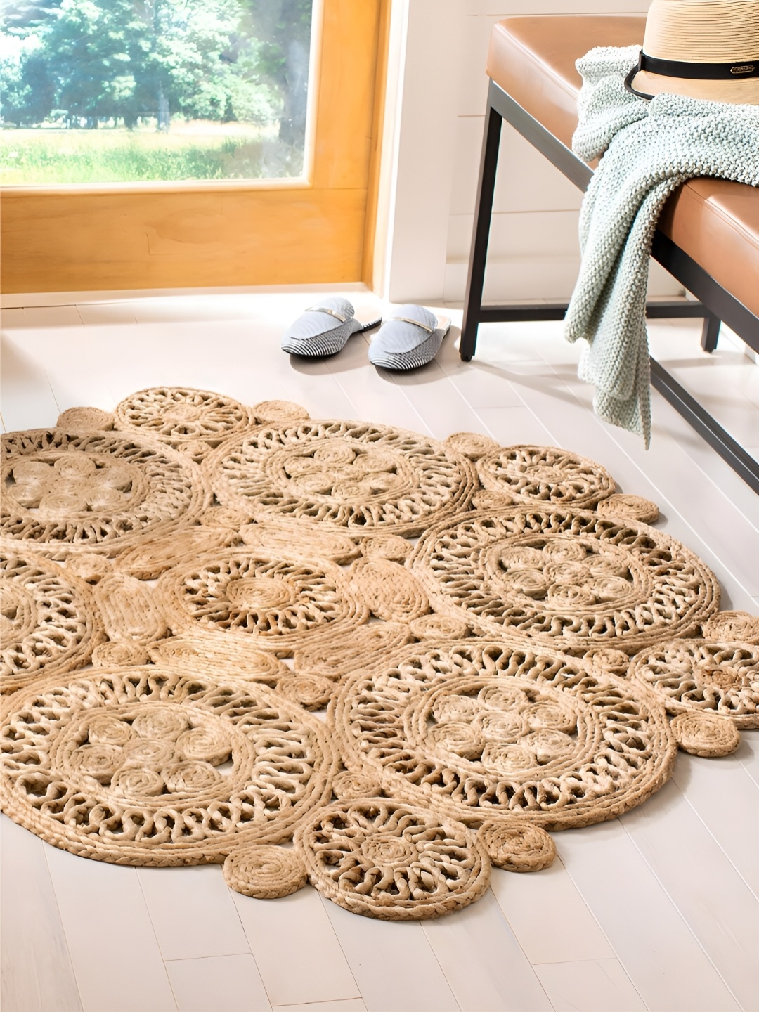

RUGSMITH Beige Abstract Hand-Tufted Carpet