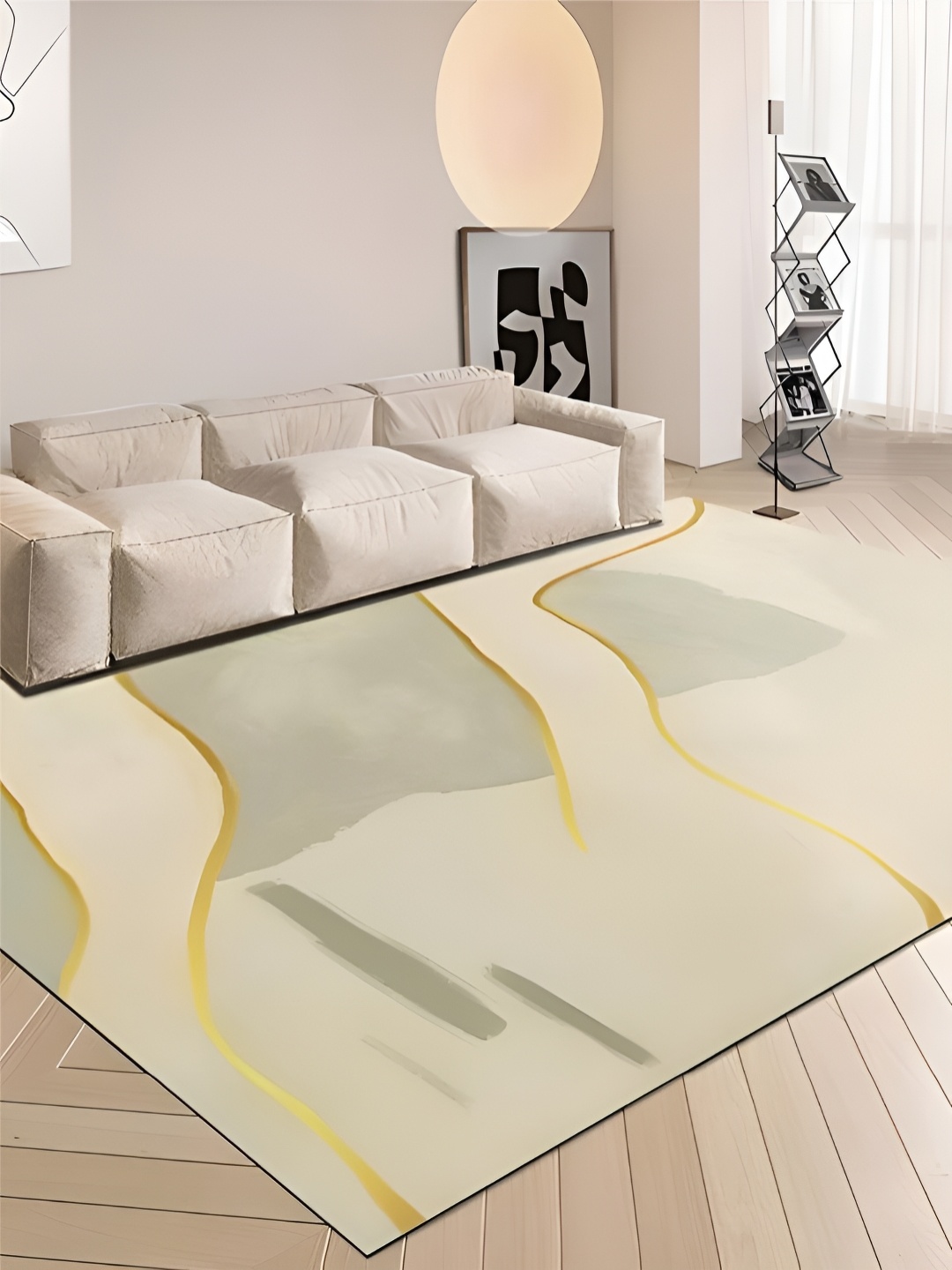 

RUGSMITH Green Abstract Hand-Tufted Carpet