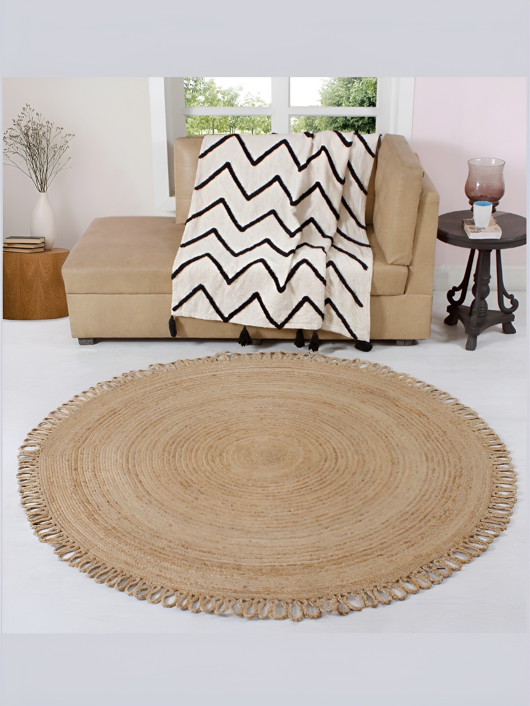

RUGSMITH Beige Solid Hand-Tufted Other Carpet