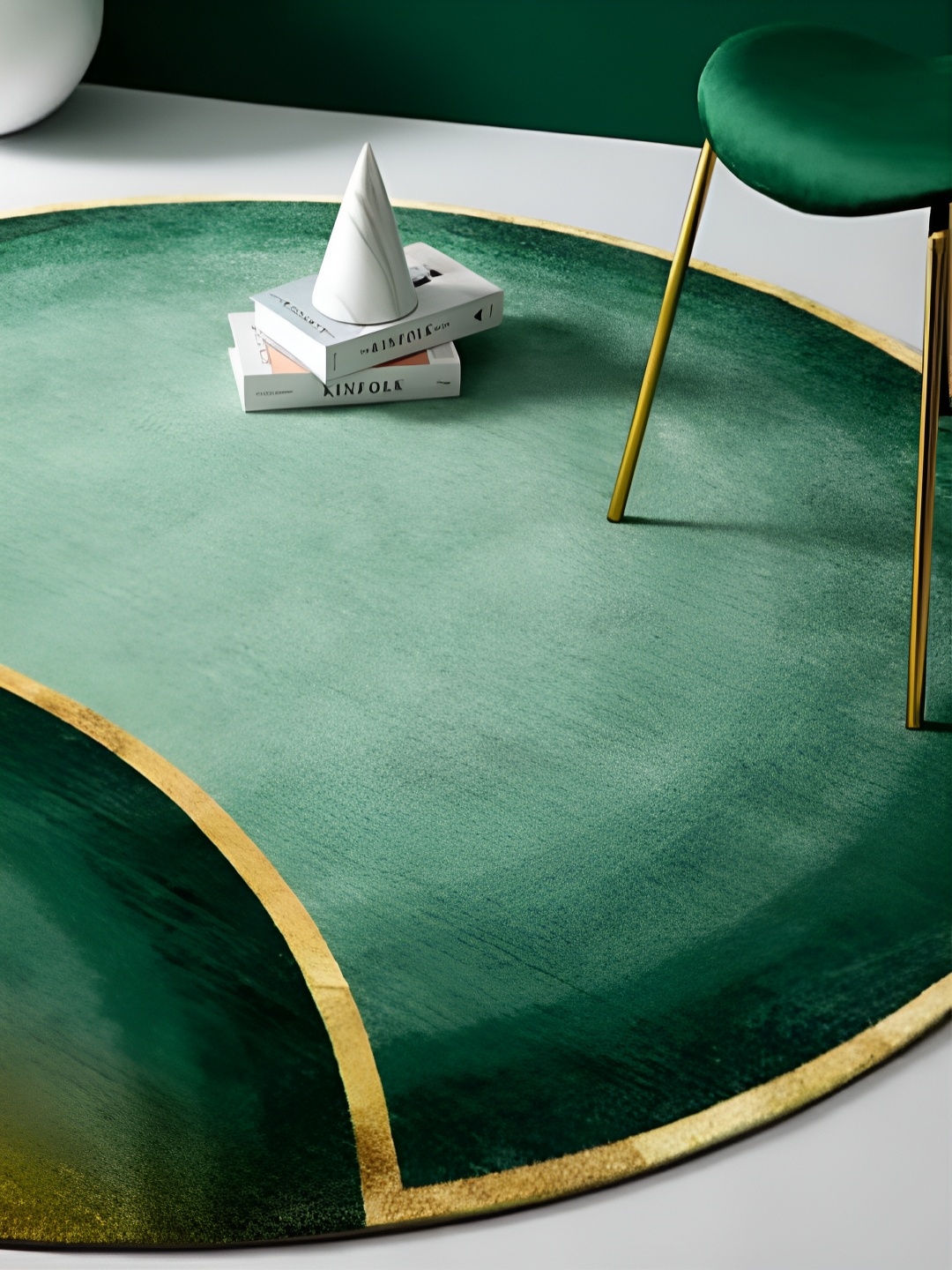 

RUGSMITH Green & Yellow Abstract Hand-Tufted Carpet