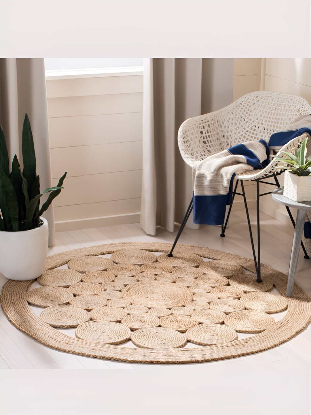 

RUGSMITH Beige Abstract Hand-Tufted Carpet