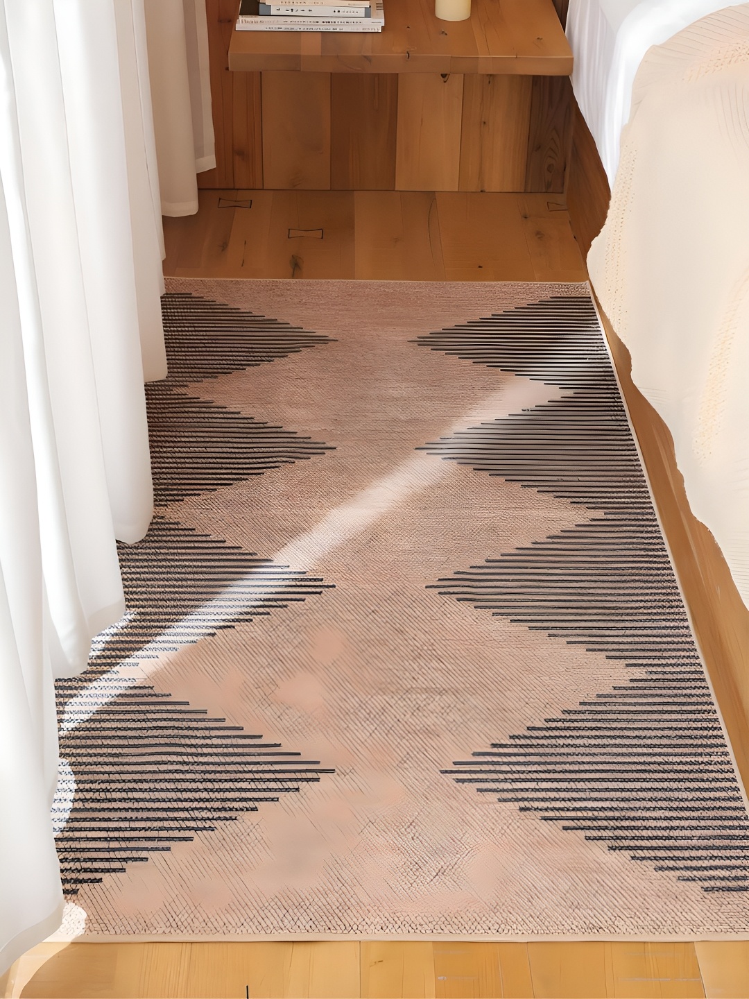 

RUGSMITH Brown Abstract Hand-Tufted Carpet, Black