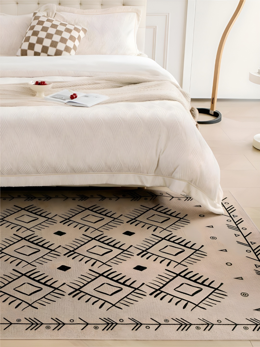 

RUGSMITH Brown & Black Abstract Hand-Tufted Carpet