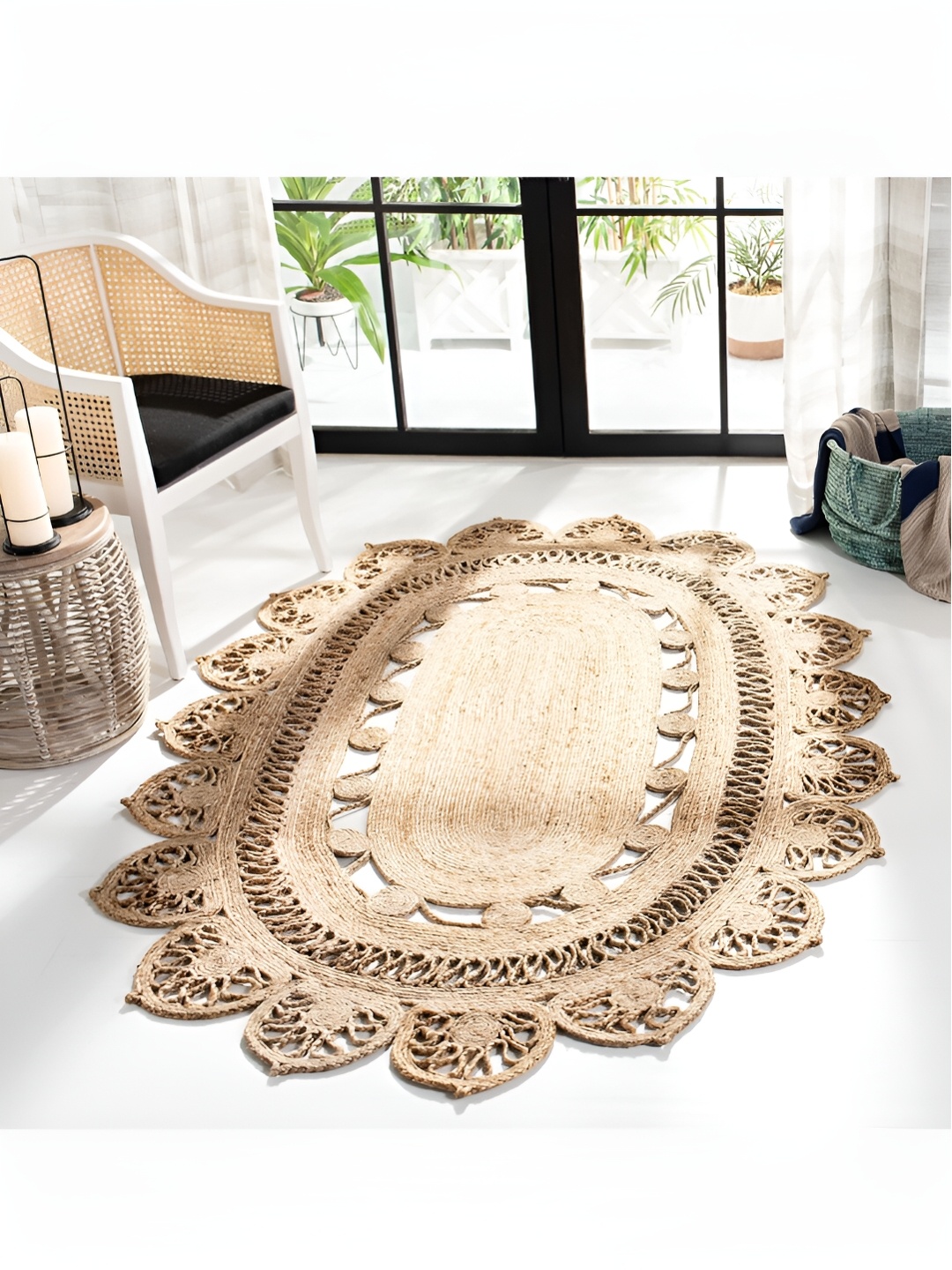 

RUGSMITH Beige Abstract Hand-Tufted Carpet