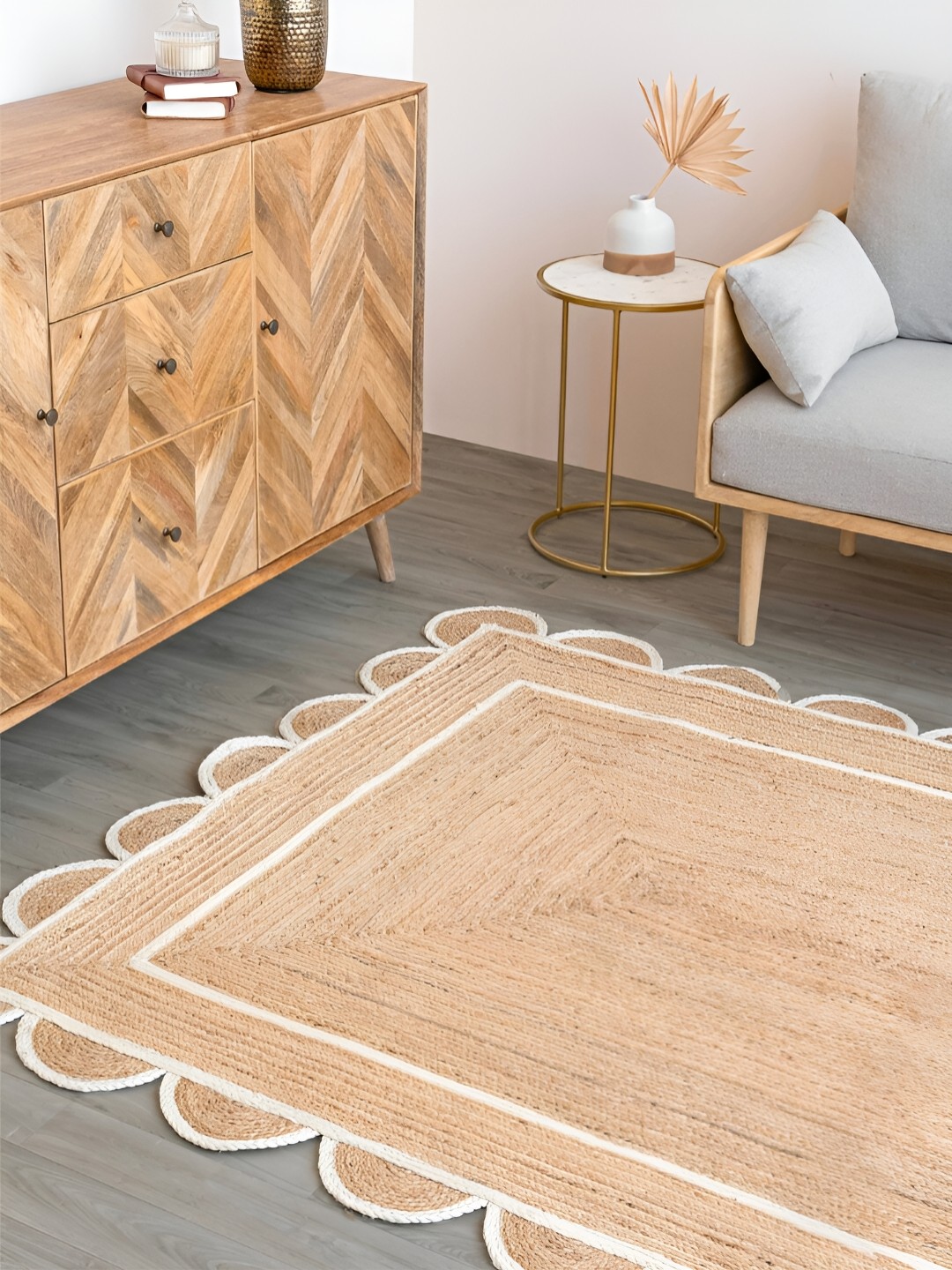 

RUGSMITH Brown Yarn Hand Tufted Floor Mats