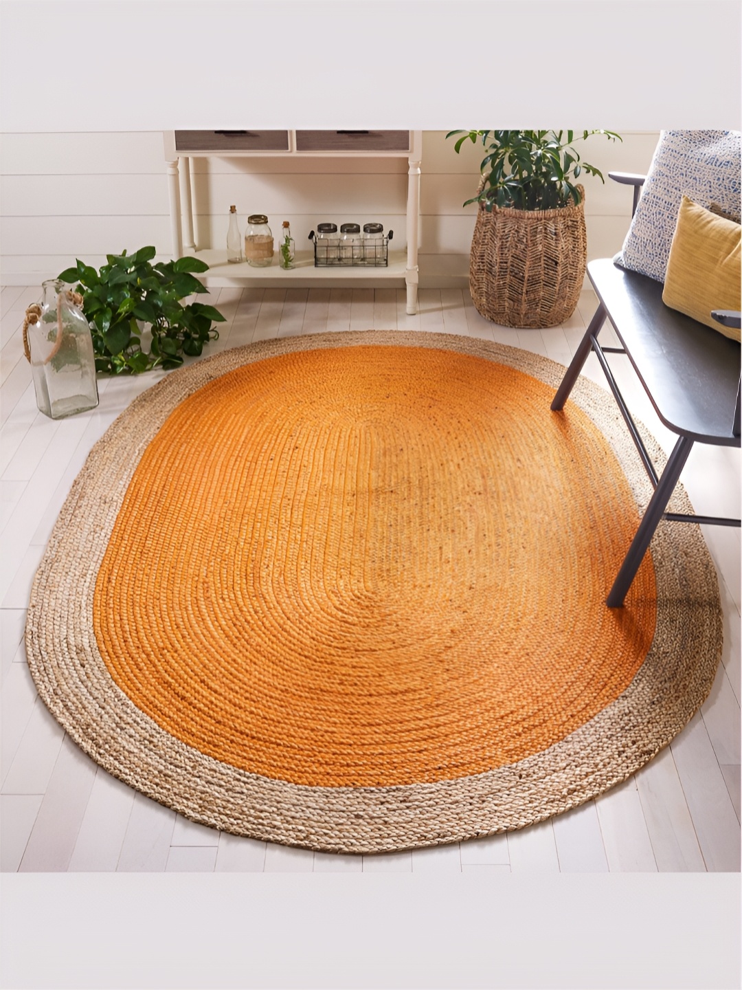 

RUGSMITH Orange & Beige Abstract Hand-Tufted Carpet
