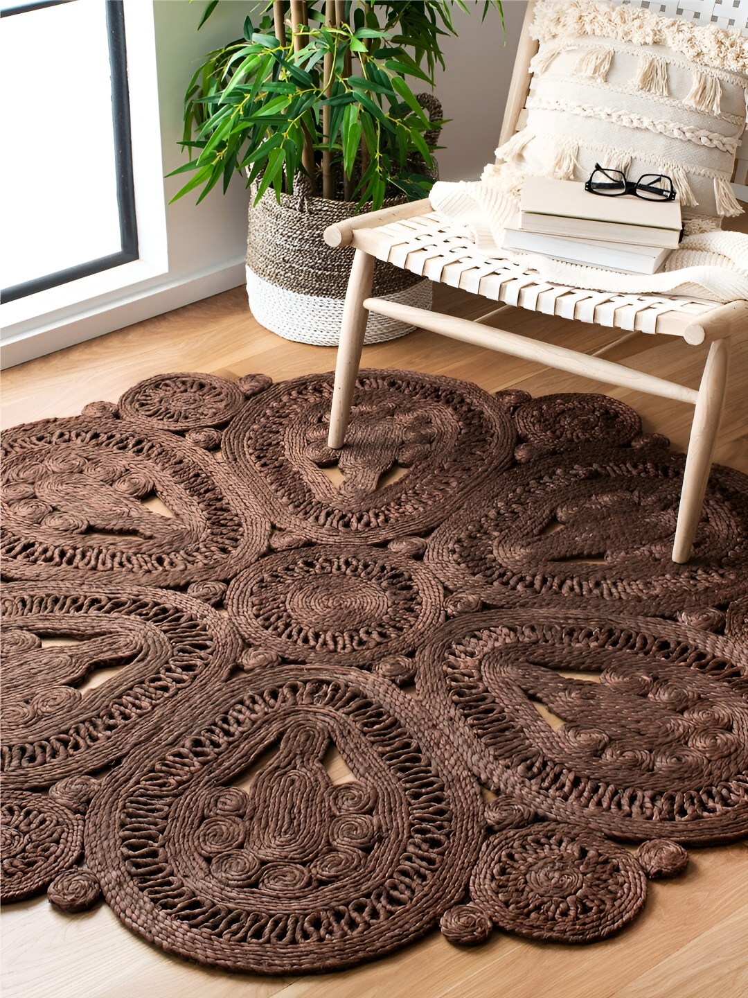 

RUGSMITH Brown Abstract Hand-Tufted Carpet