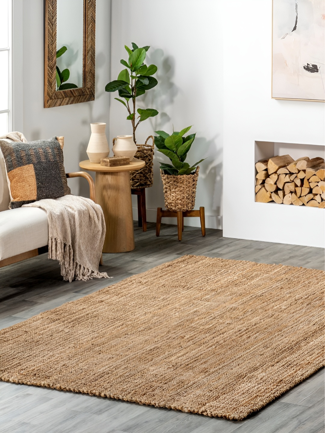 

RUGSMITH Brown Abstract Hand-Tufted Carpet
