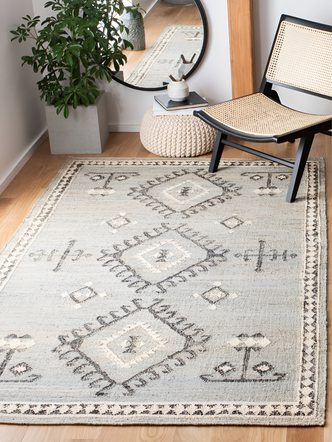 

RUGSMITH Grey Abstract Hand-Tufted Carpet