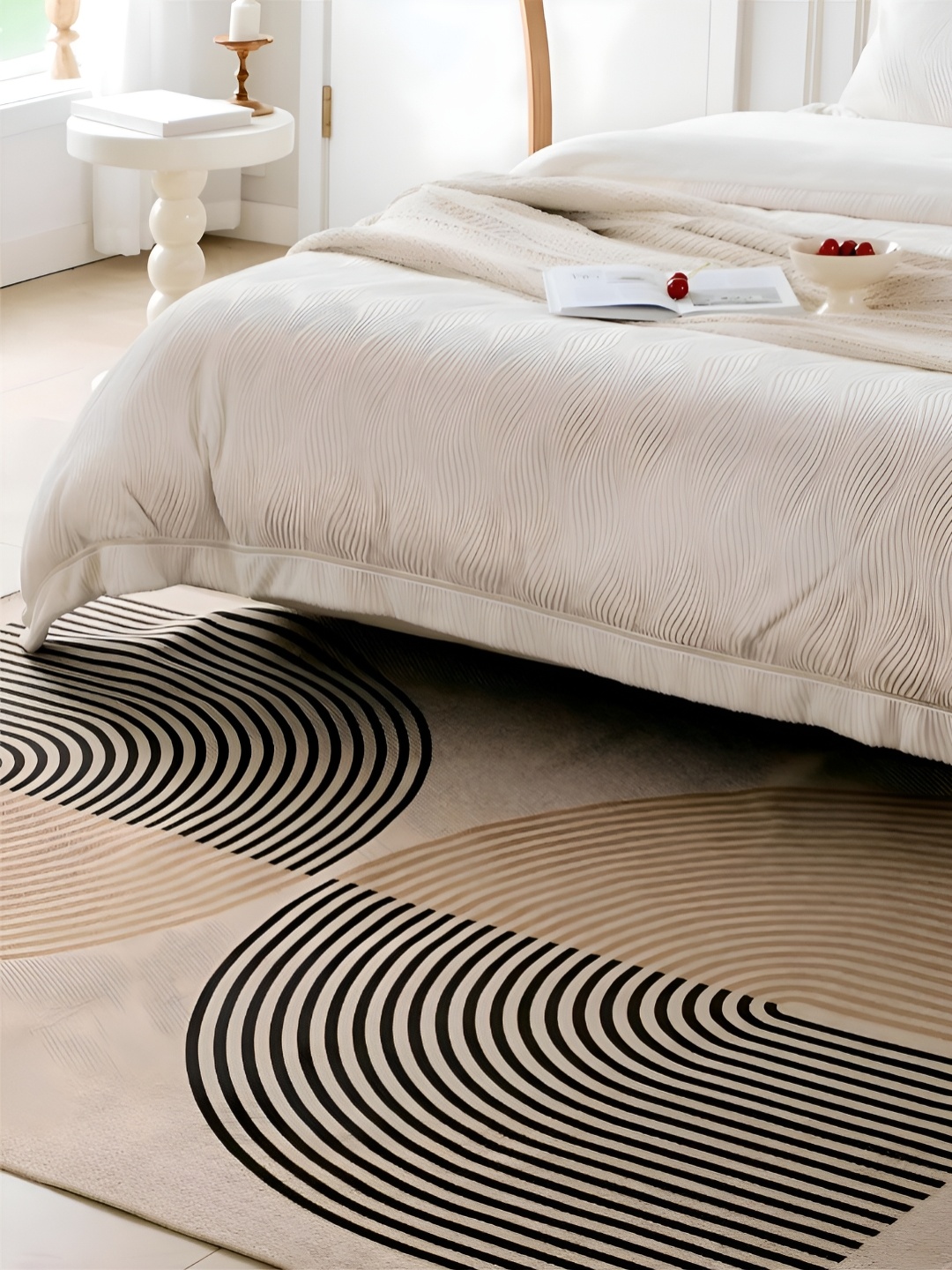 

RUGSMITH Beige Abstract Hand-Tufted Other Carpet