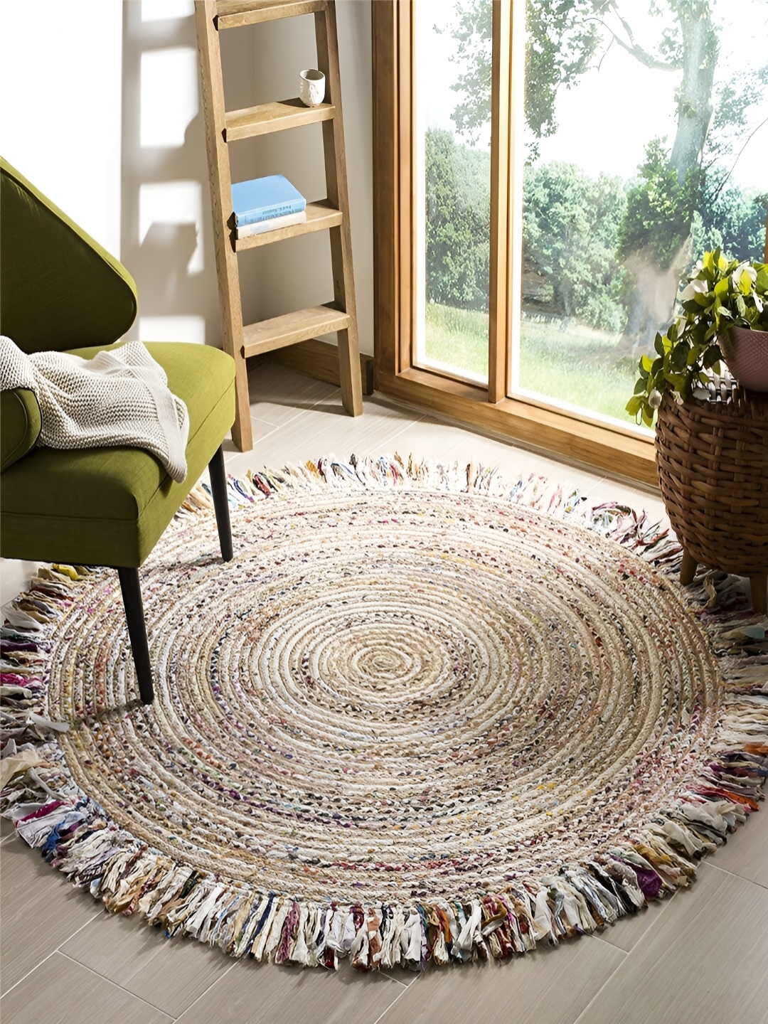 

RUGSMITH Beige & White Abstract Hand-Tufted Carpet