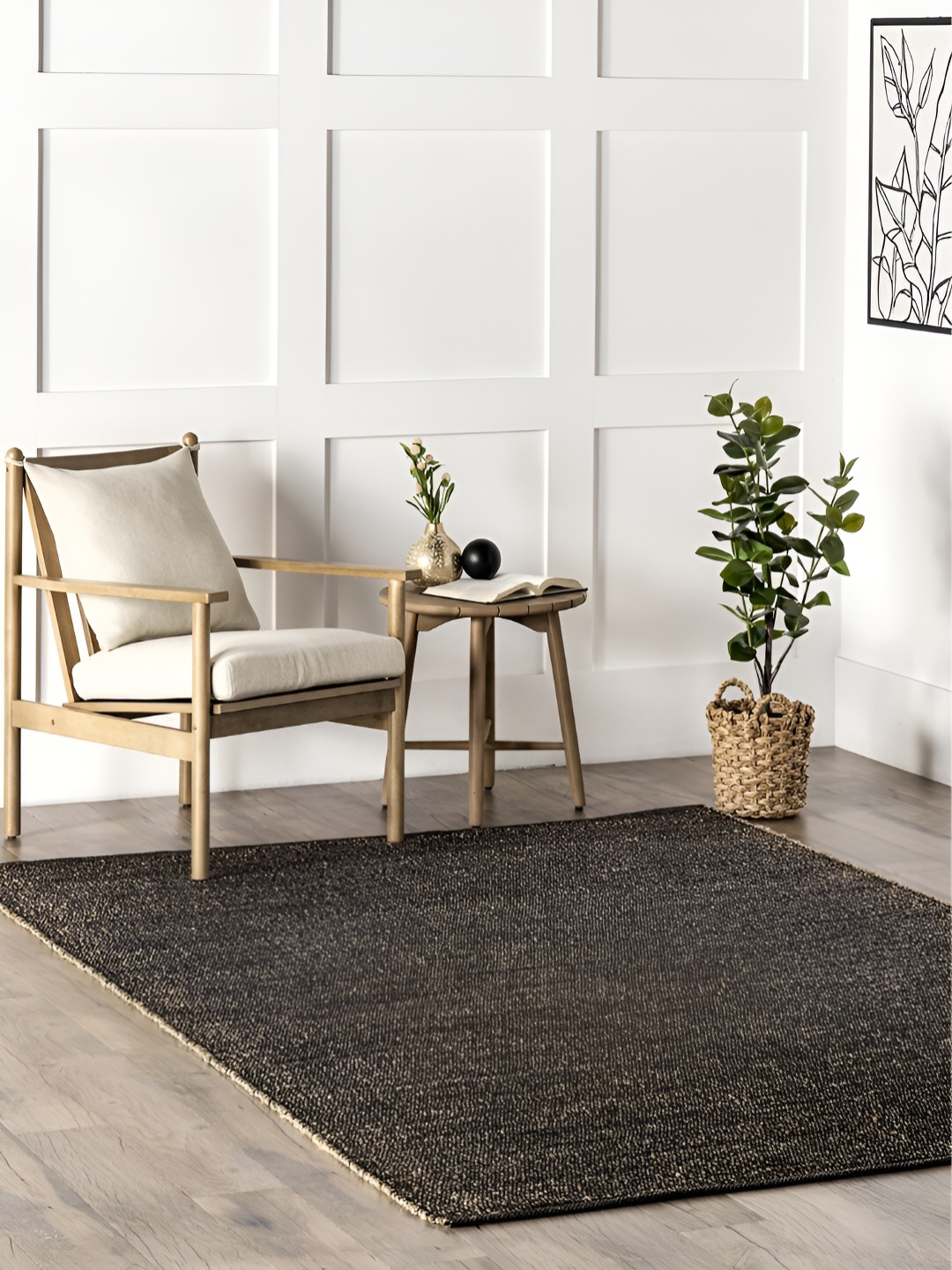 

RUGSMITH Black Hand-Tufted Carpet
