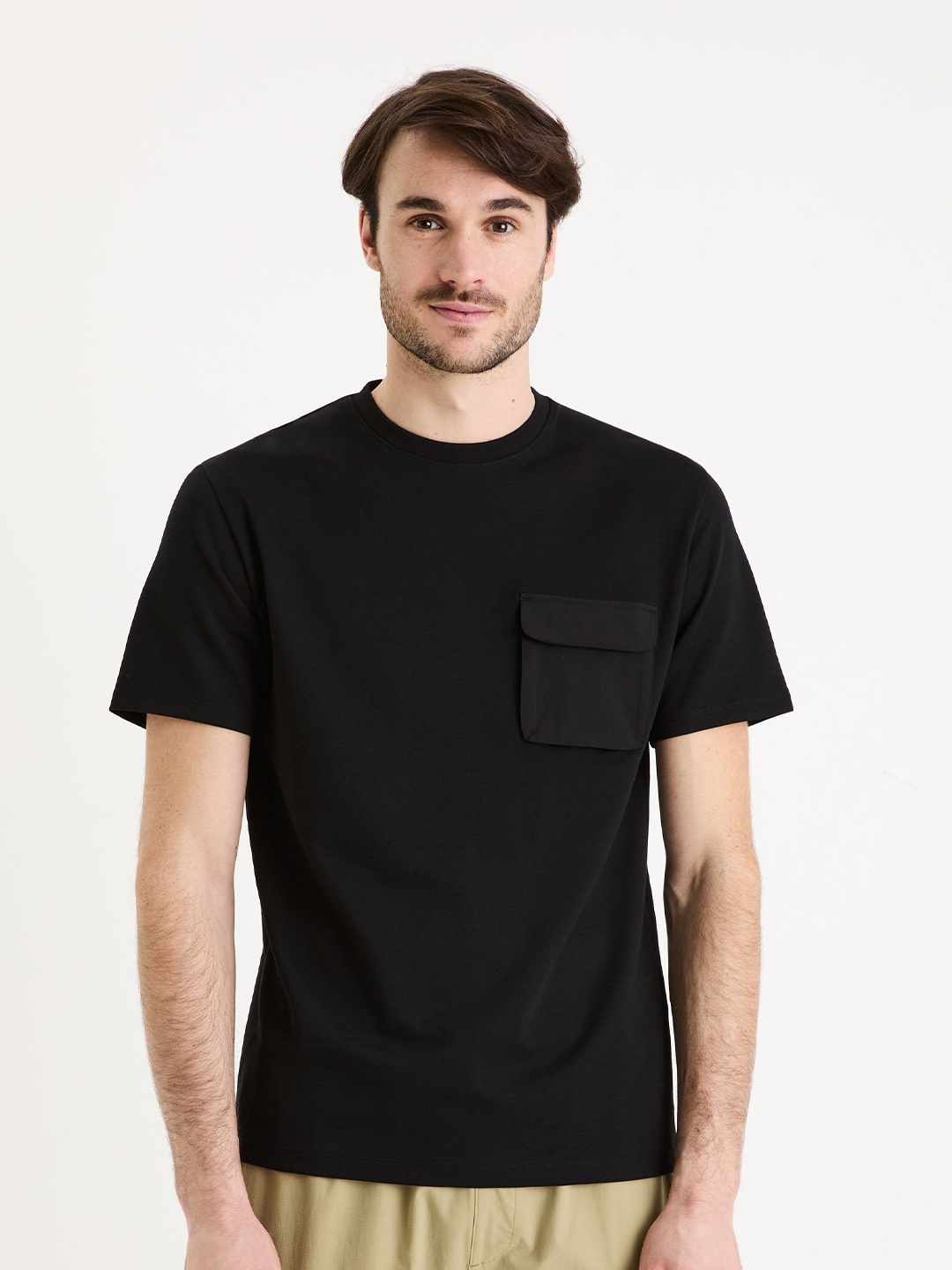 

Celio Round Neck Short Sleeves T-shirt, Black