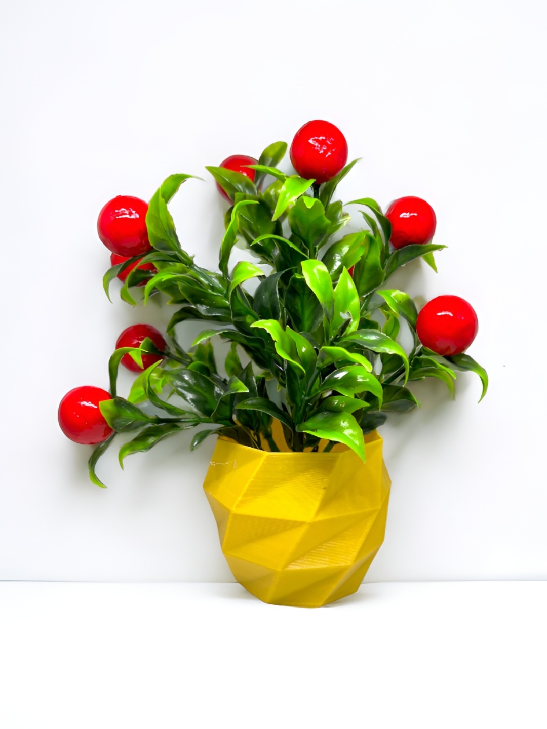 

KAAF Yellow & Red Artificial Plant With Pot