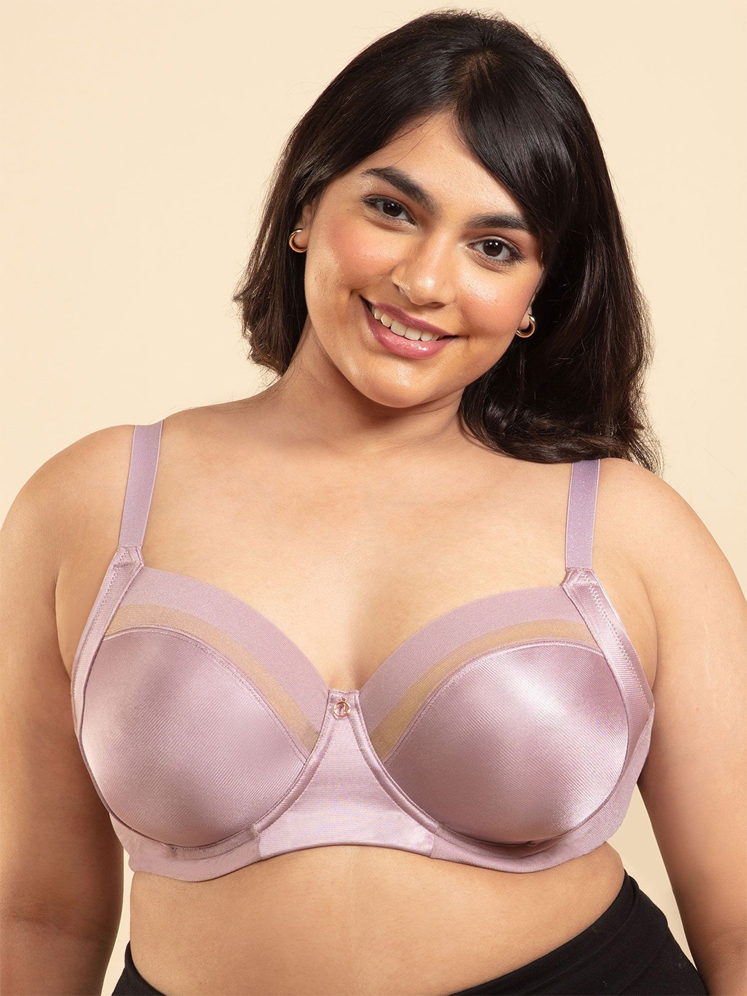 

Nykd By Nykaa Infinity Edge Super Support Non Padded Wired Full Coverage Bra NYB150, Purple