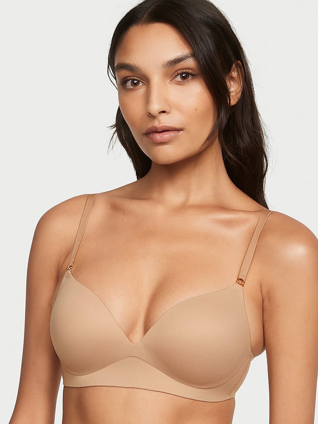 

Victoria's Secret Bra Half Coverage Heavily Padded, Beige