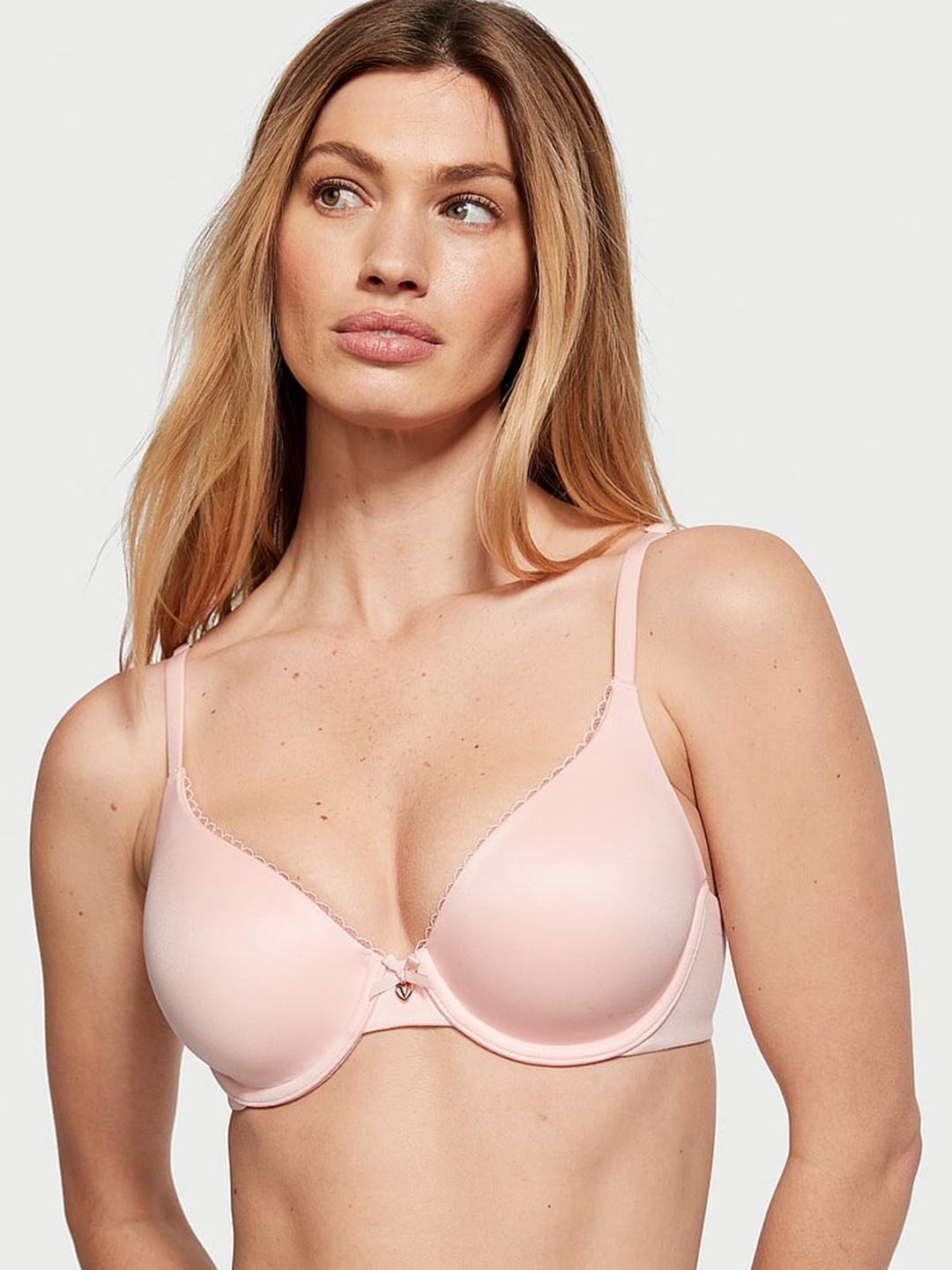 

Victoria's Secret Body by Victoria Smooth Lightly Lined Full-Coverage Bra- All Day Comfort, Pink