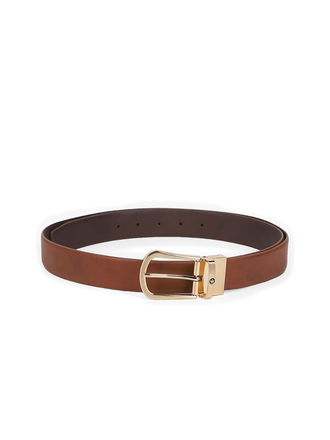 

Louis Philippe Men Textured Leather Formal Belt, Brown