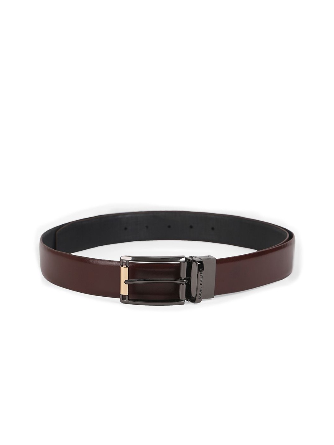 

Louis Philippe Men Textured Belts, Brown