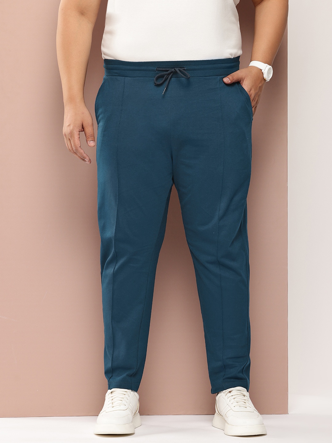 

Sztori Men Plus Size Relaxed Fit Track Pants, Navy blue