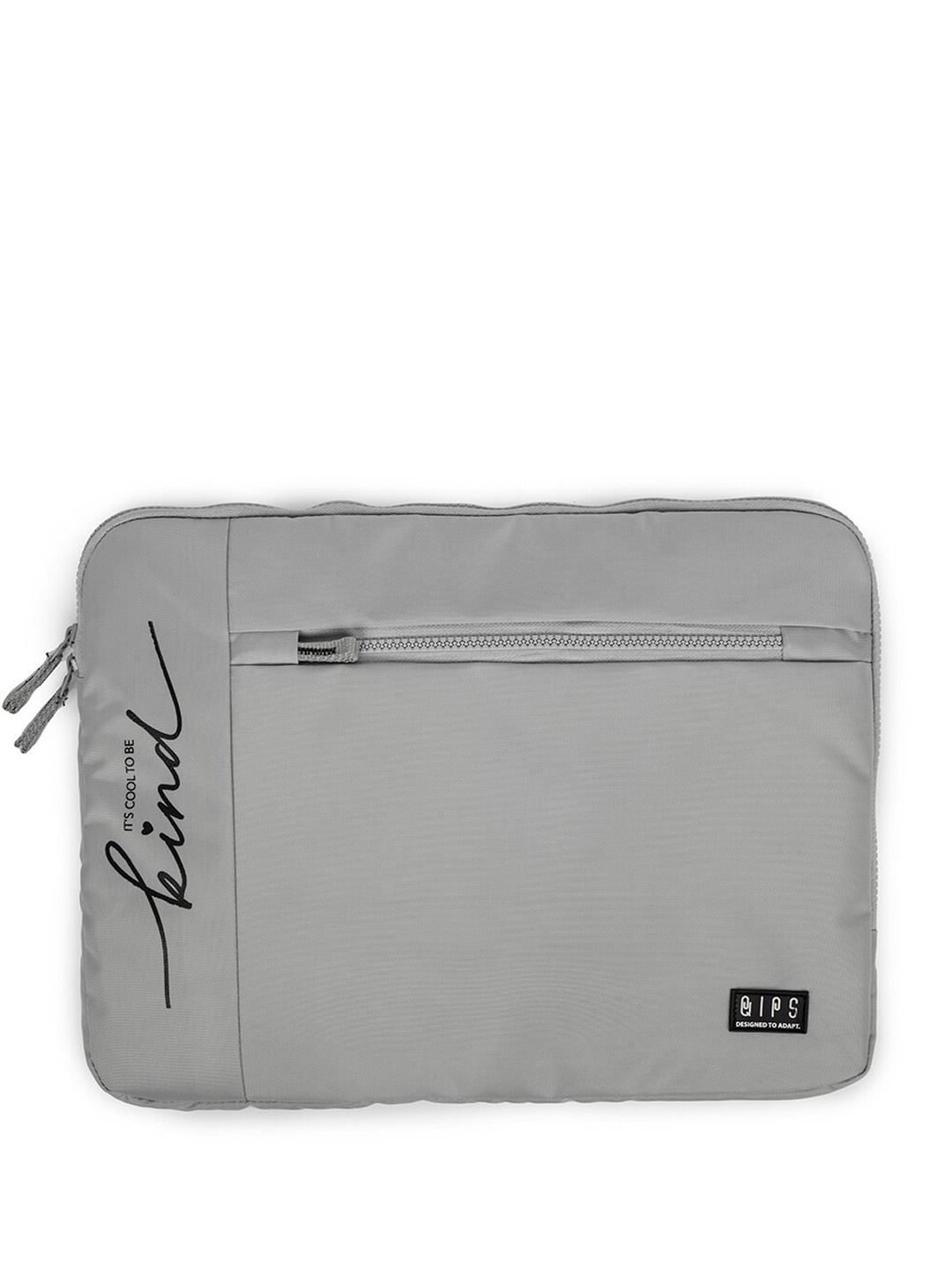 

QIPS Unisex 15 inch Solid Laptop Sleeve, Grey
