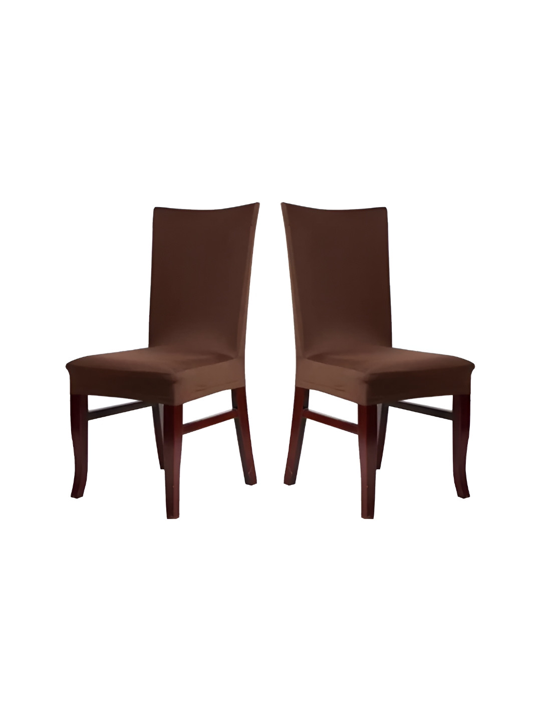 

B BESTILO Brown 2 Pieces Stretchable Chair Covers