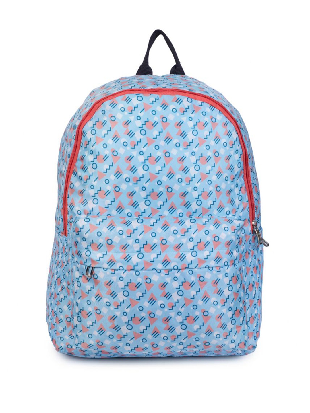 

QIPS Unisex Kids Geometric Print Large Backpack, Blue
