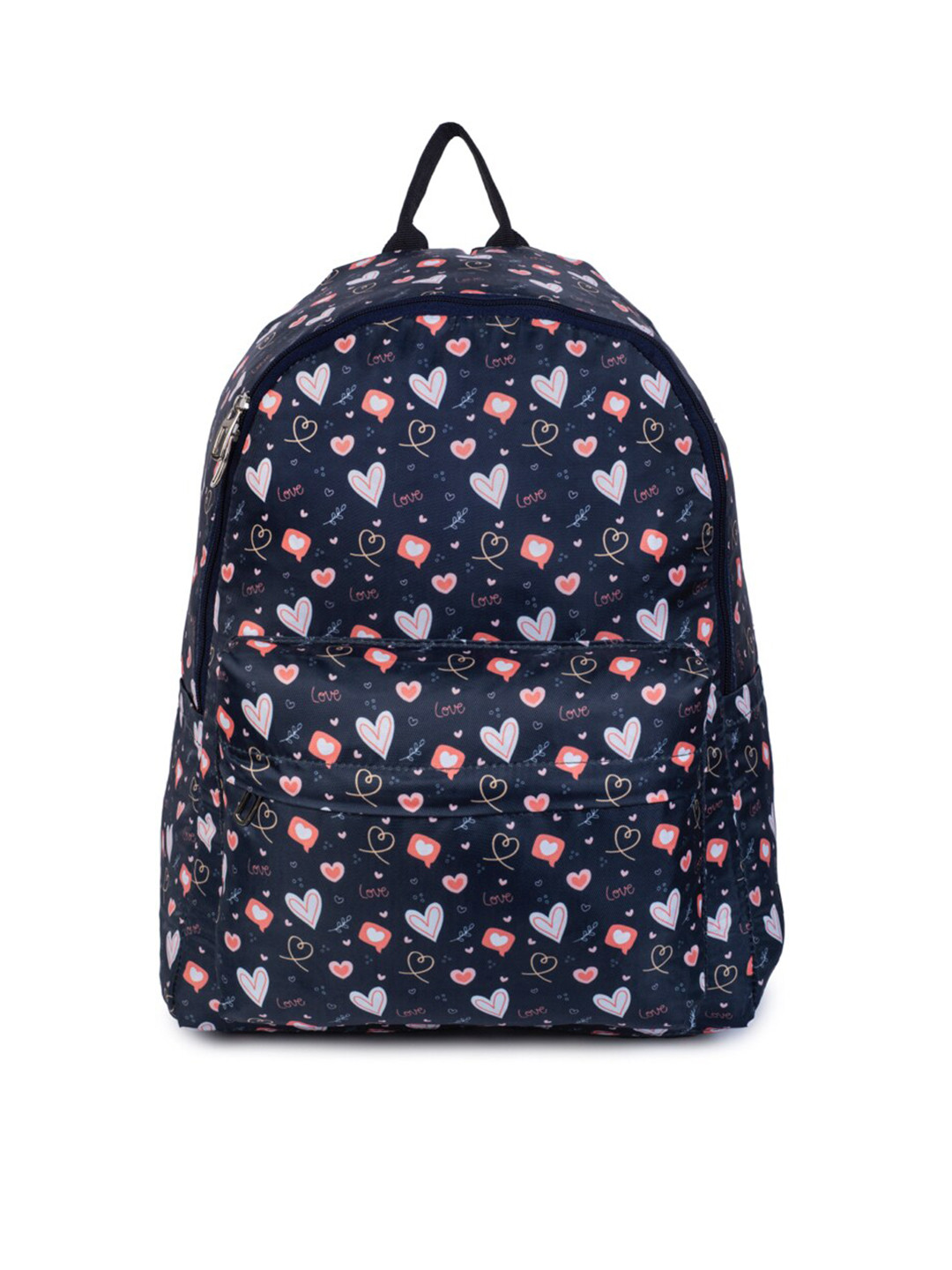 

QIPS Kids Graphic Printed Backpack, Black