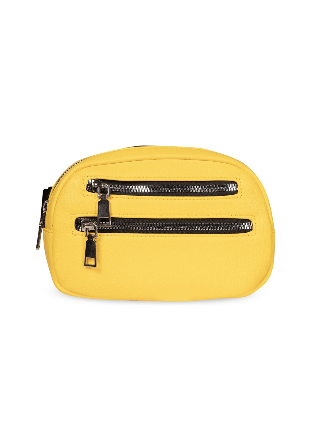 

DIMEH Men Textured Soft-Case Waist Pouch, Yellow