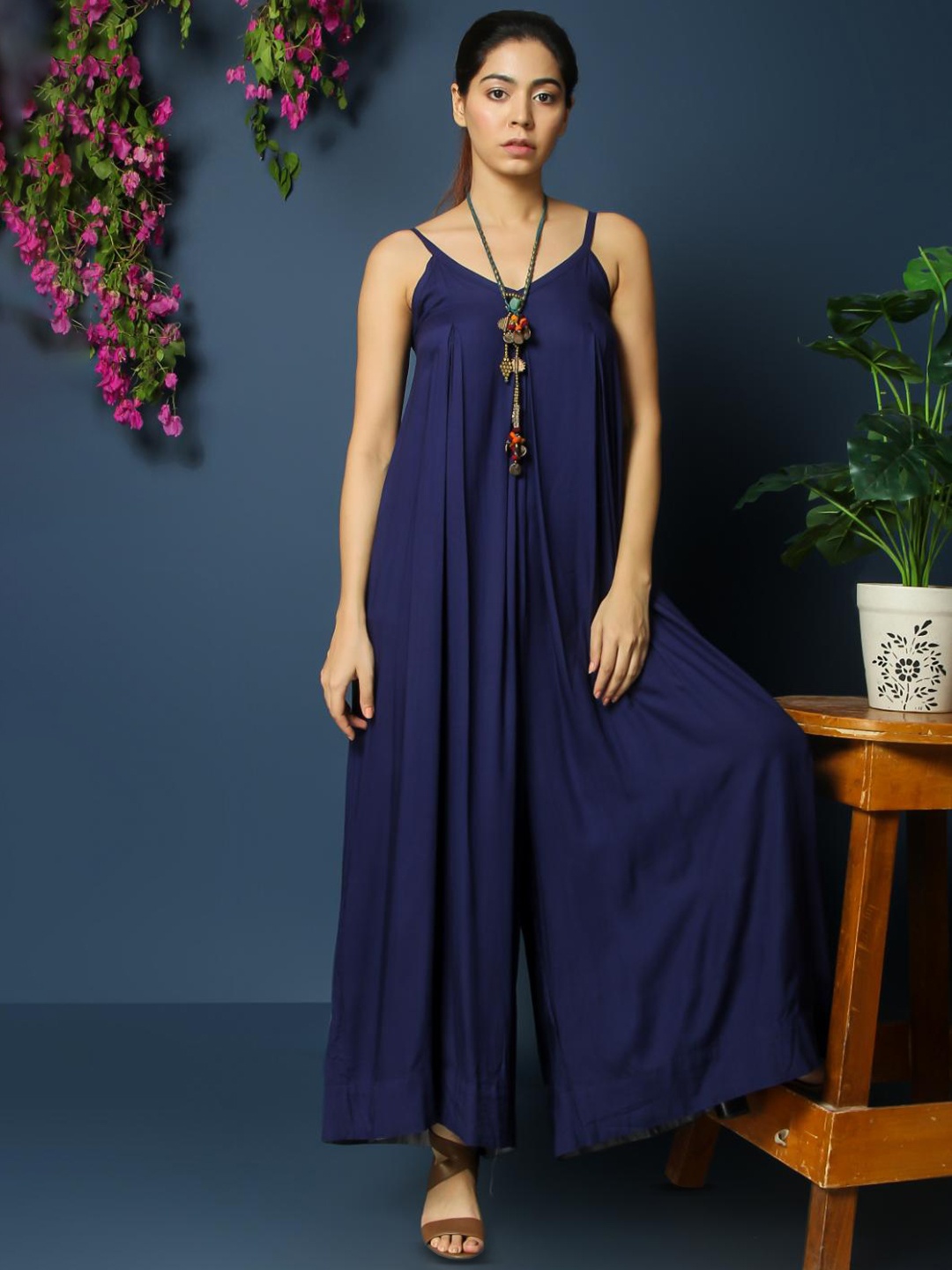 

VASSTRAM Basic Jumpsuit, Navy blue