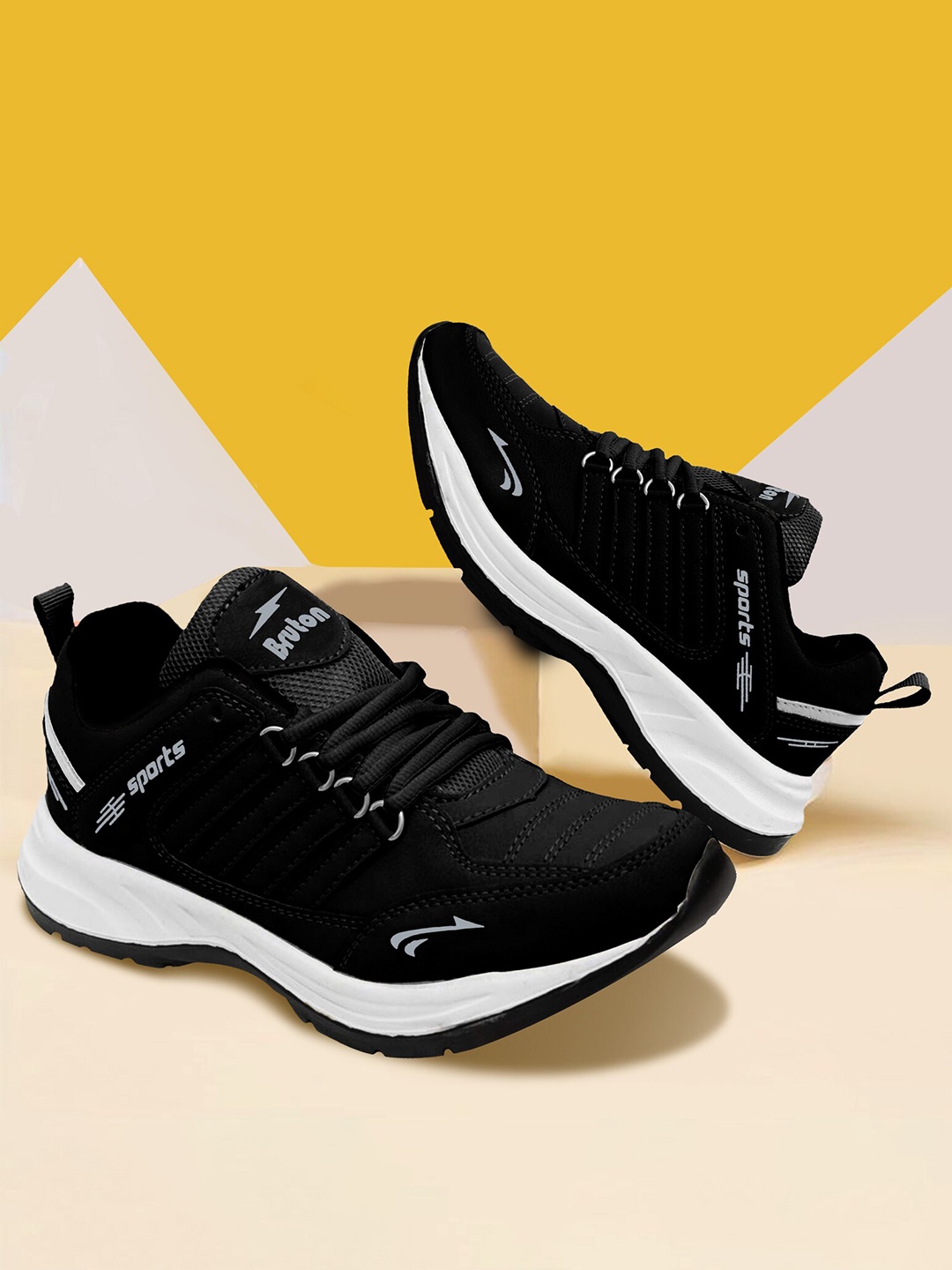 

Bruton Men Running Non-Marking Shoes, Black