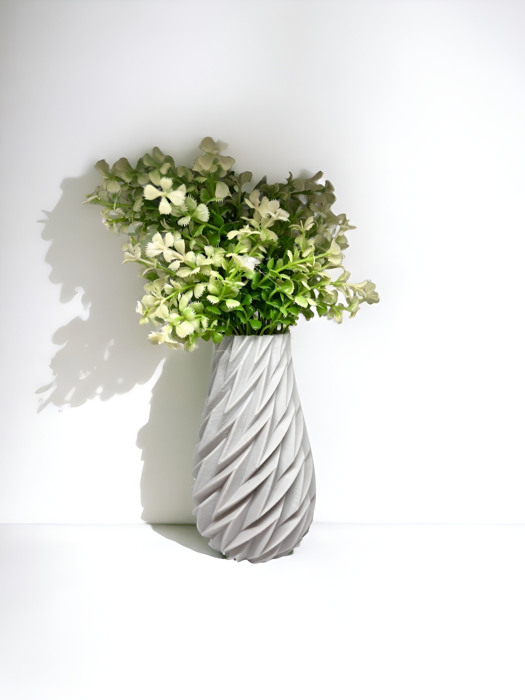 

KAAF White & Green Pine Artificial Plant With Pot