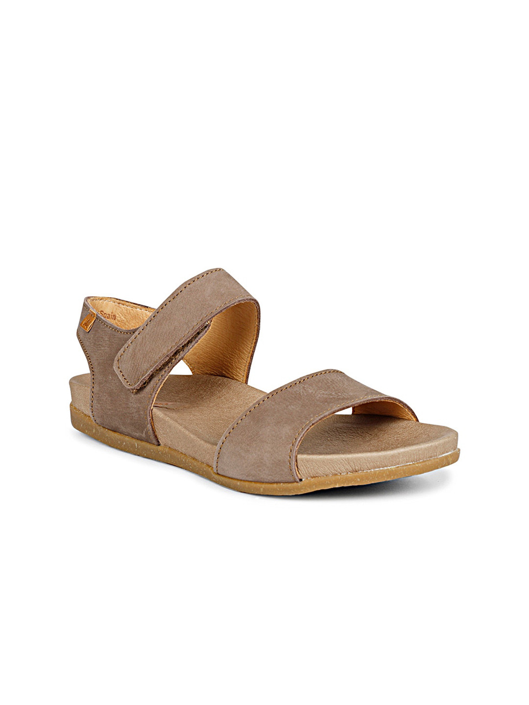 

El Naturalista Women Leather Wedge Heels Sandals, Beige