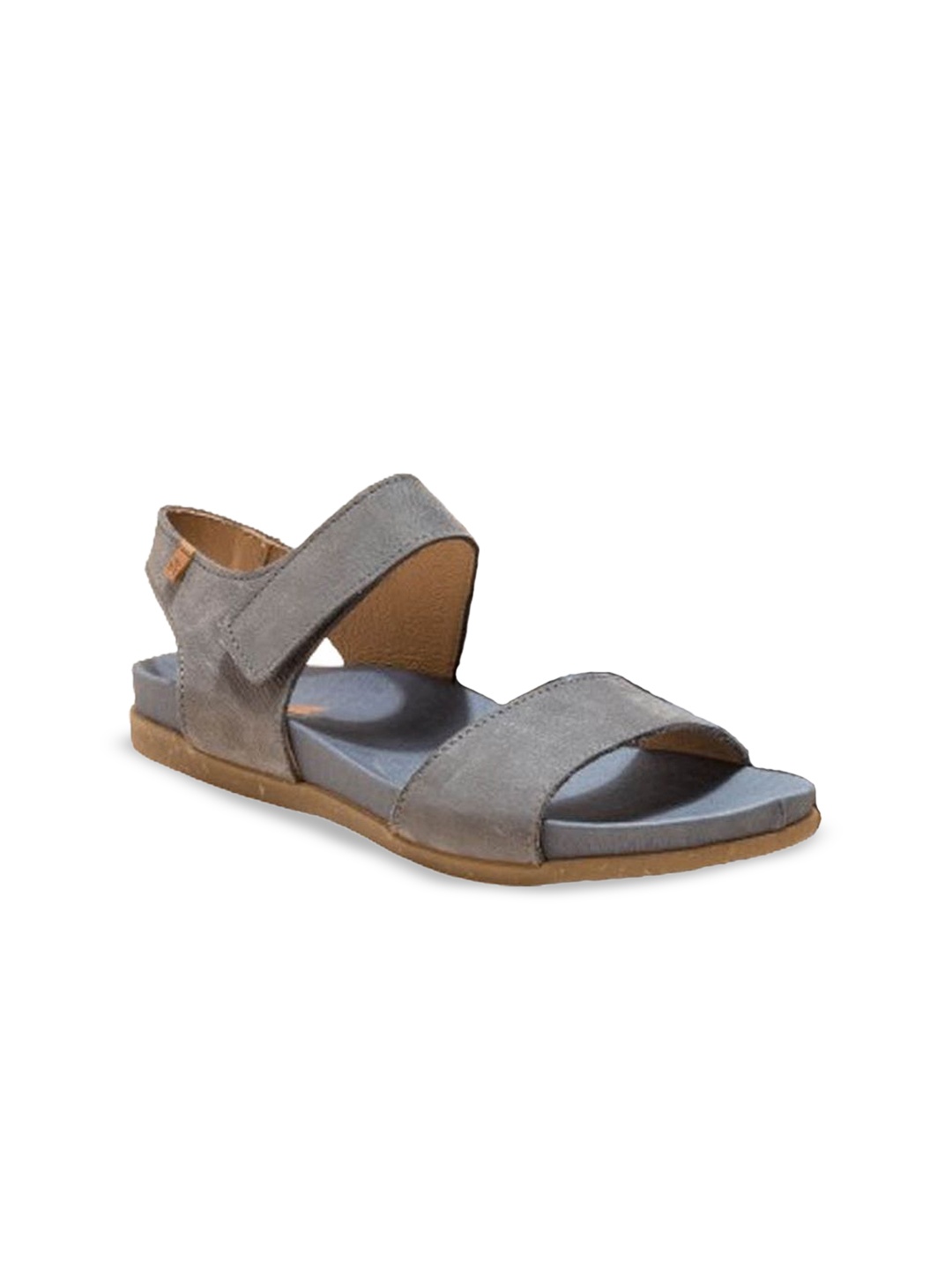 

El Naturalista Women Leather Open Toe Flats, Blue