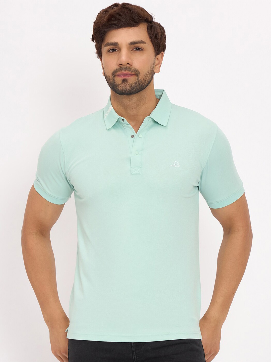 

Okane Polo Collar Short Sleeves Regular Fit T-shirt, Green