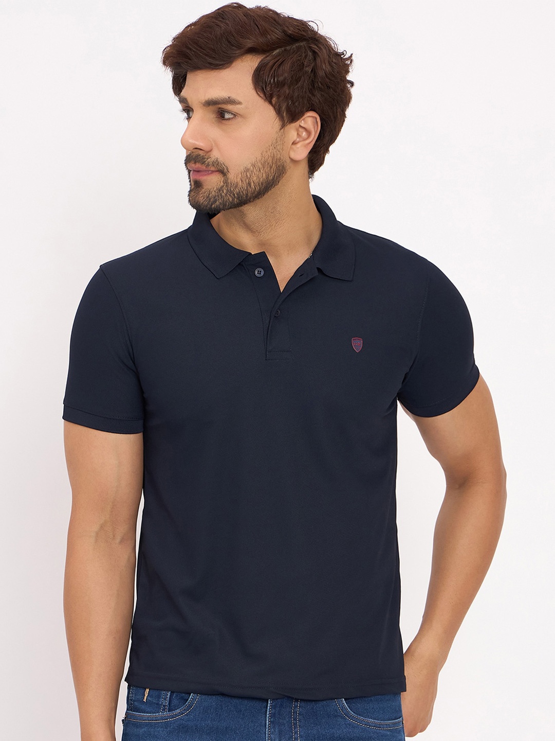 

Okane Polo Collar Short Sleeves Regular Fit T-shirt, Navy blue