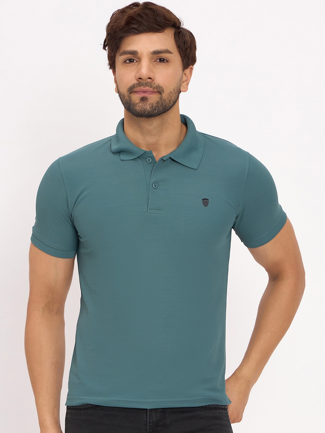 

Okane Polo Collar Short Sleeves Regular Fit T-shirt, Green