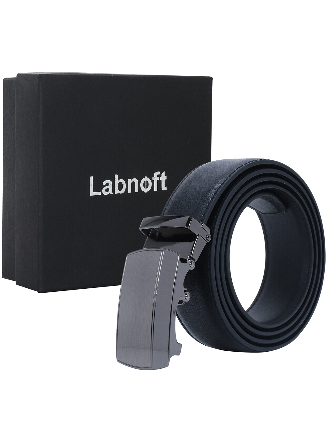 

Labnoft Men Solid PU Belt, Black