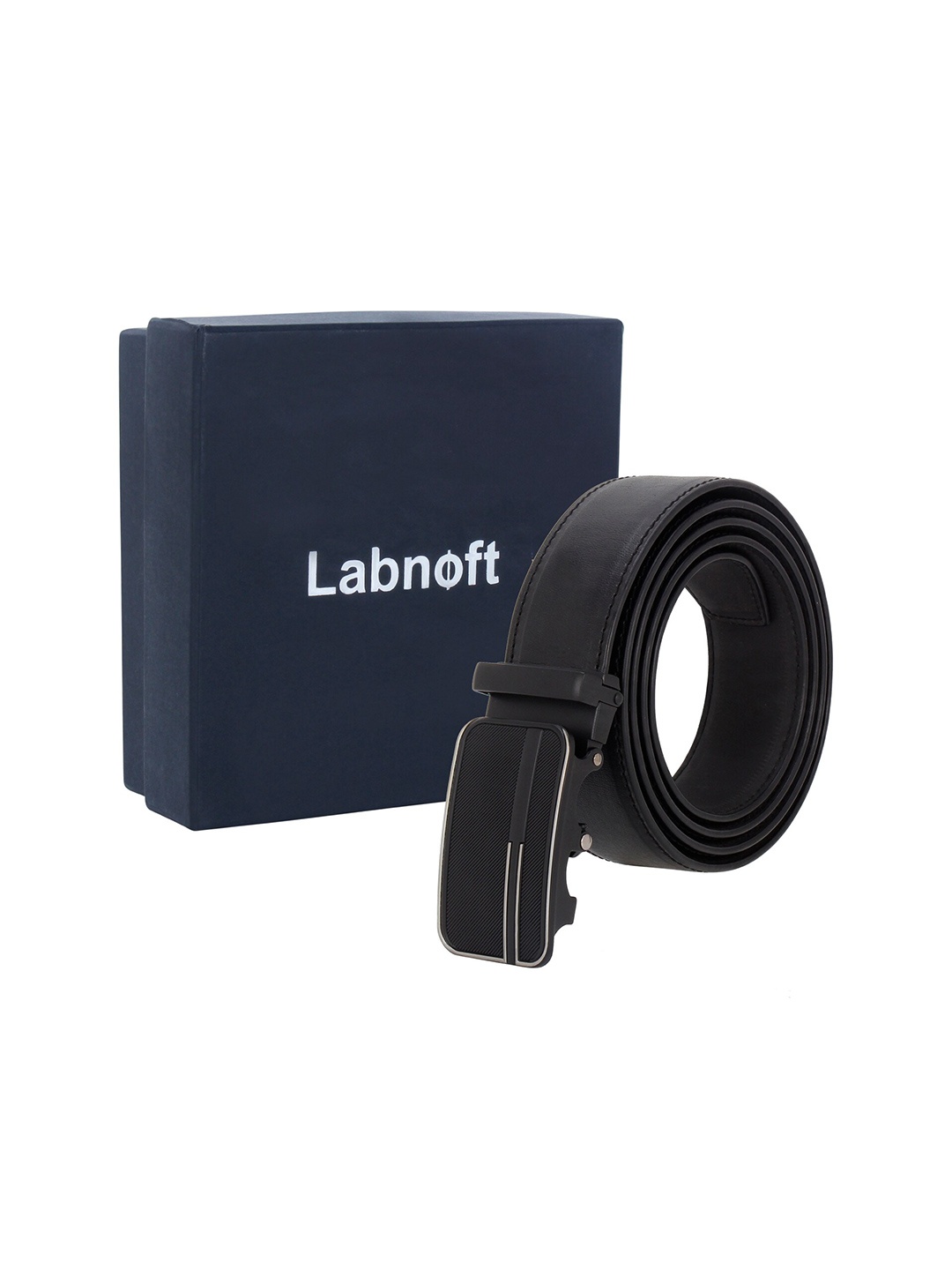 

Labnoft Men Solid PU Belt, Black