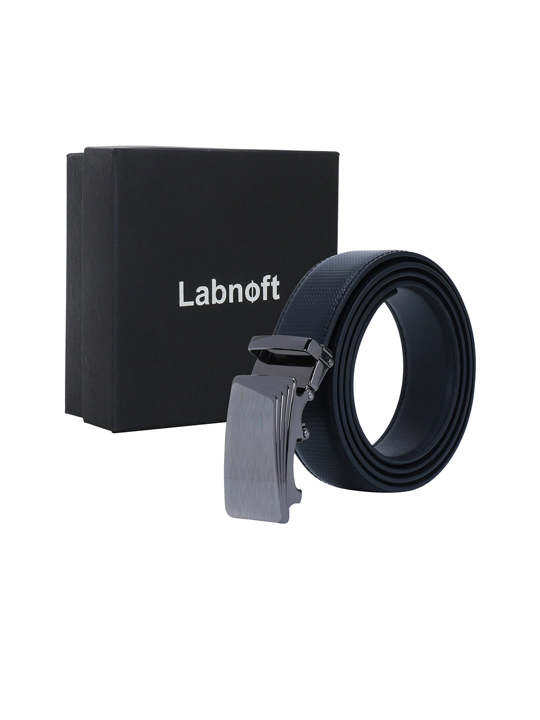 

Labnoft Men Solid PU Belt, Black