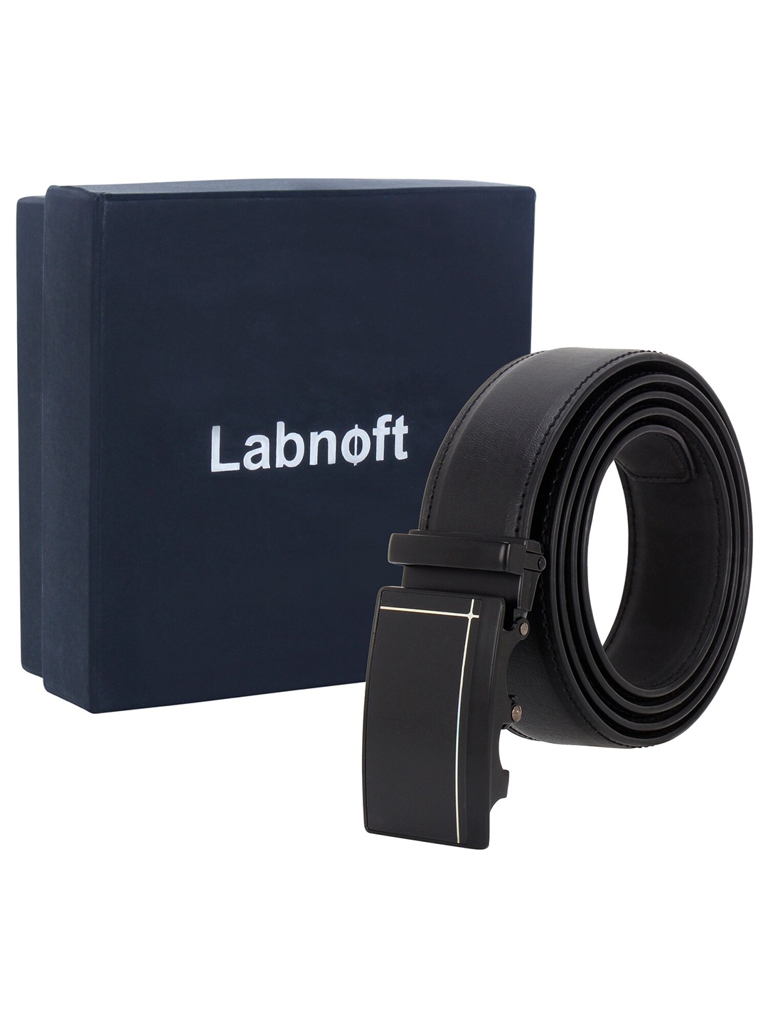 

Labnoft Men Solid PU Belt, Black