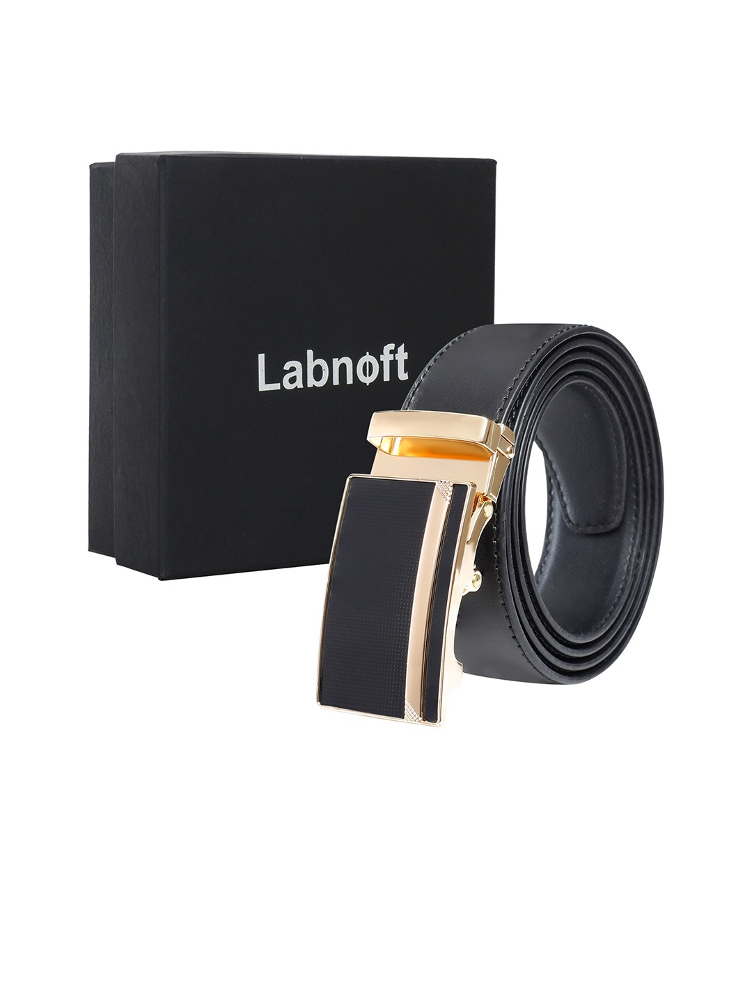 

Labnoft Men Formal Belt, Black