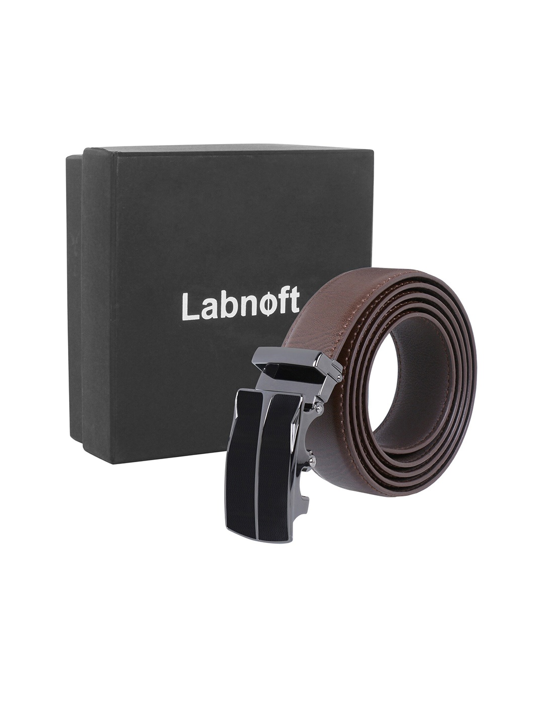 

Labnoft Men Solid PU Belt, Brown