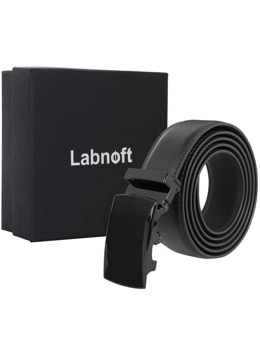 

Labnoft Men Solid PU Belt, Black