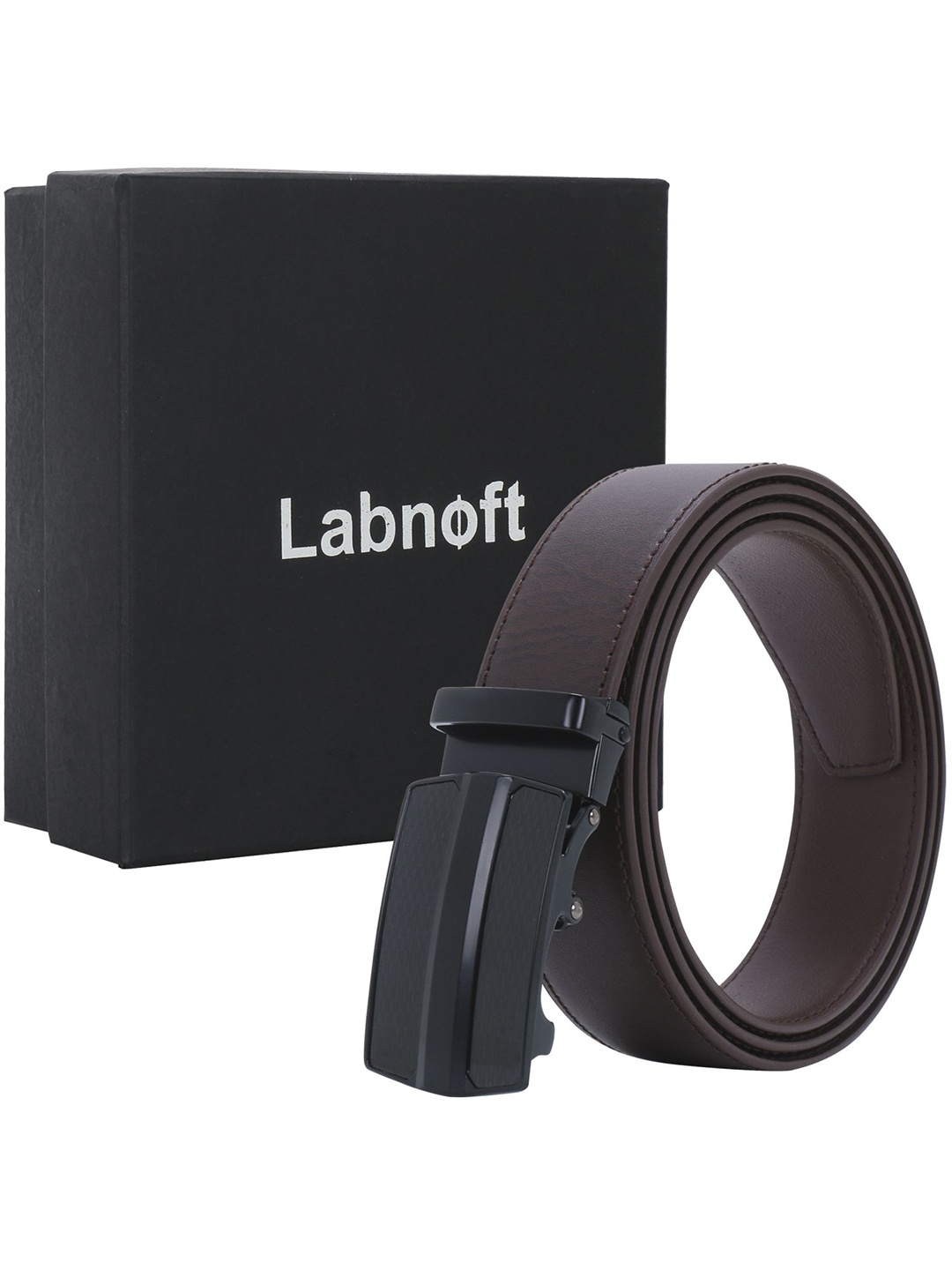 

Labnoft Men Solid PU Formal Belt, Brown