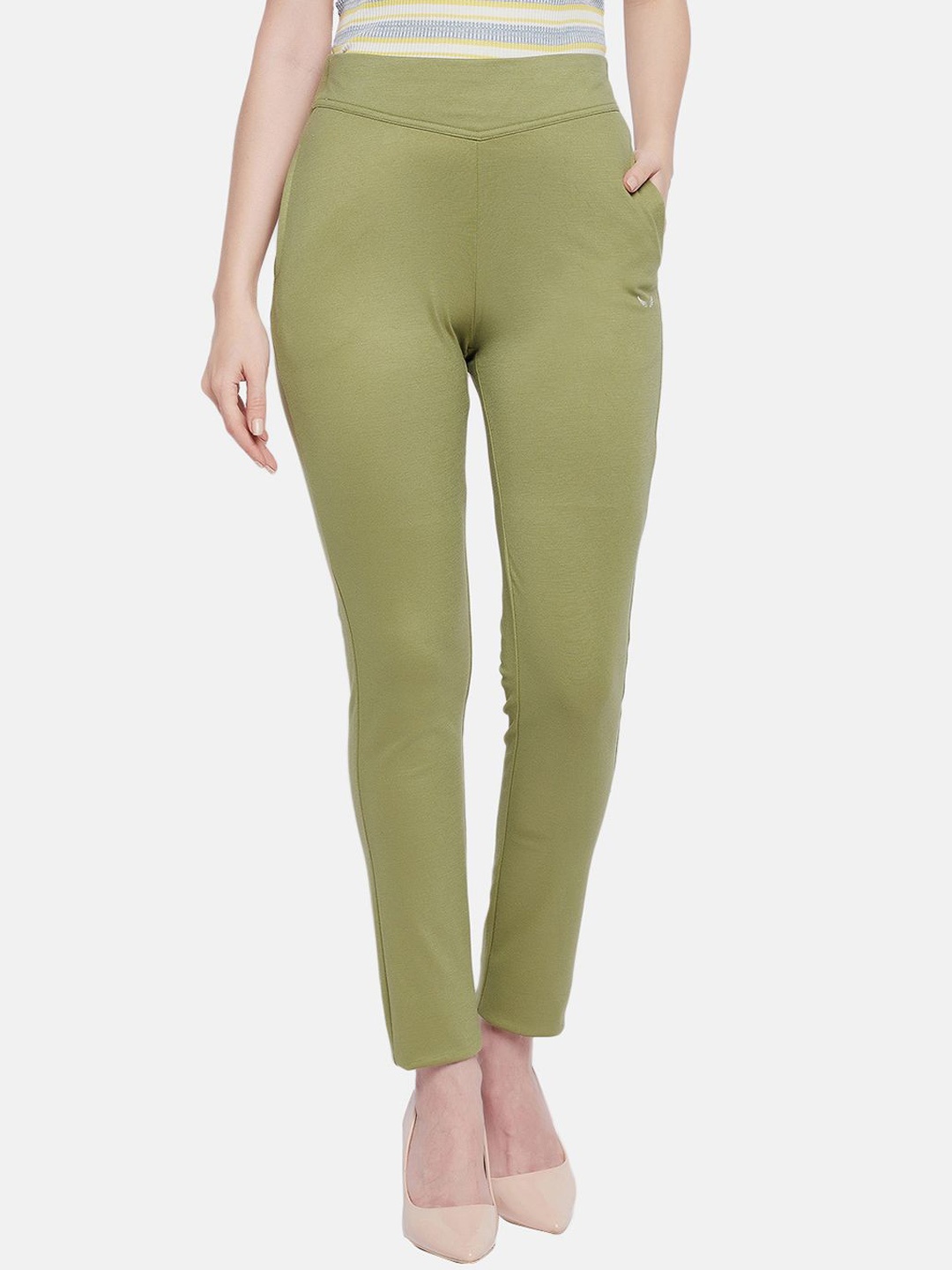 

HANG N HOLD Women Trousers, Green